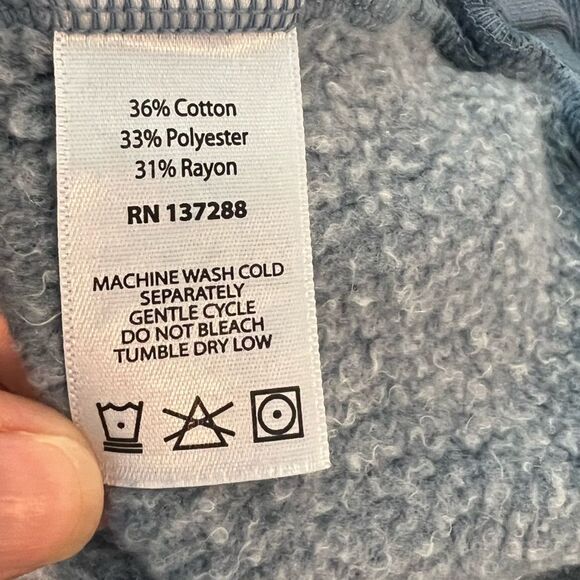 Anthropologie Year Of Ours Women's Blue Sweatshirt Soft & Cozy Size Small NWT - Picture 8 of 14